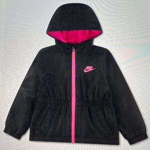 Nike Toddlers 3T, Black Water Resistant Hooded Anorak Jacket